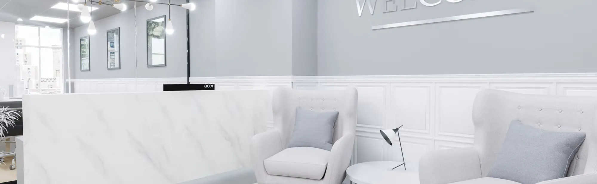 Clarke Rendall Evoke Reception Desk - Presentation Media