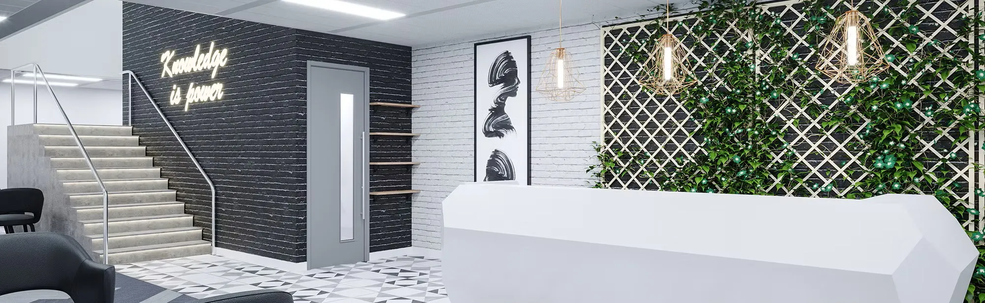 Clarke Rendall Invite Reception Desk - Presentation Media