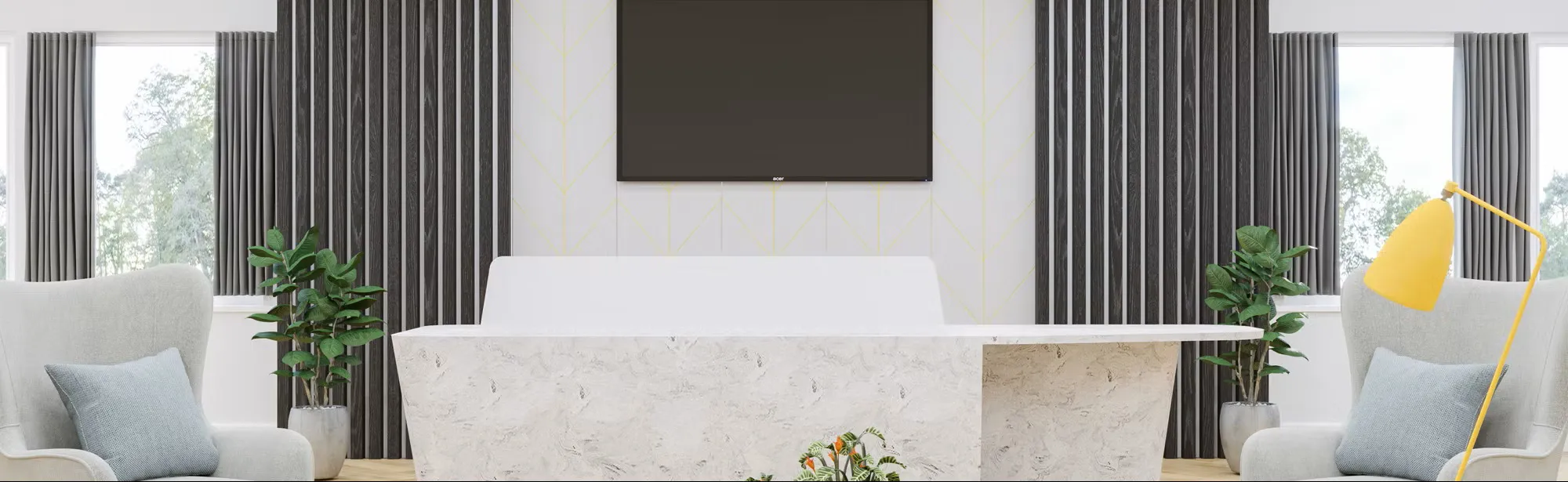 Clarke Rendall Share Reception Desk - Presentation Media